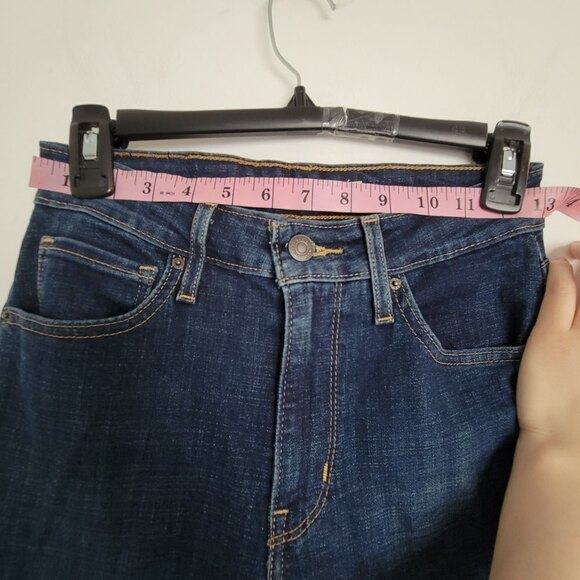 Levi's 721 High Rise Skinny Blue Denim Jeans Pants Size 26 - Picture 11 of 16